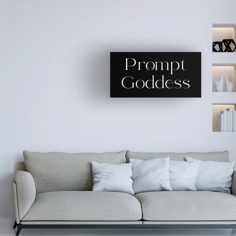 Art sur toile, "Sasha Prompt Goddess", H 10 po x l 19 po