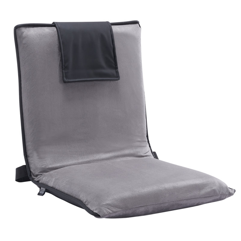 Chaise de plancher avec support de dossier et chaise de plancher pliante à 6 positions réglables
