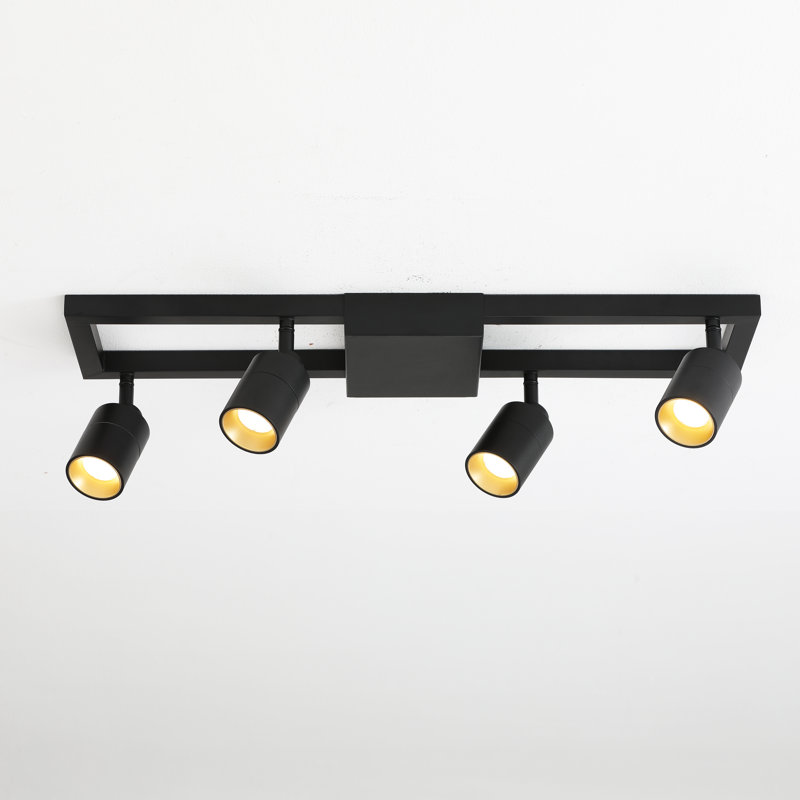 23.4'' 4 -Light Fixed Track Track Kit with Adjustable Head, Matte Black