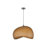 1-Light Polyester Pendant Lighting Brown-1691226404