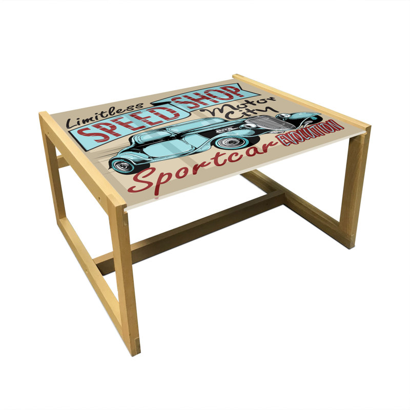 Jahim Trestle Coffee Table, 40cm H x 74cm W x 62cm D