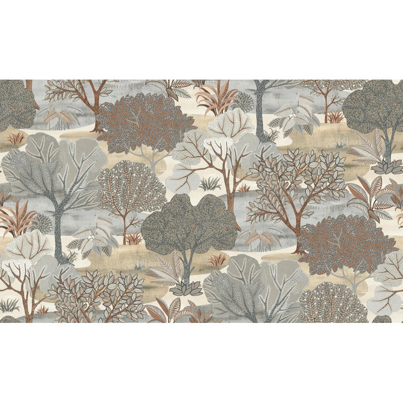 Rouleau de fleurs Einike, Taupe