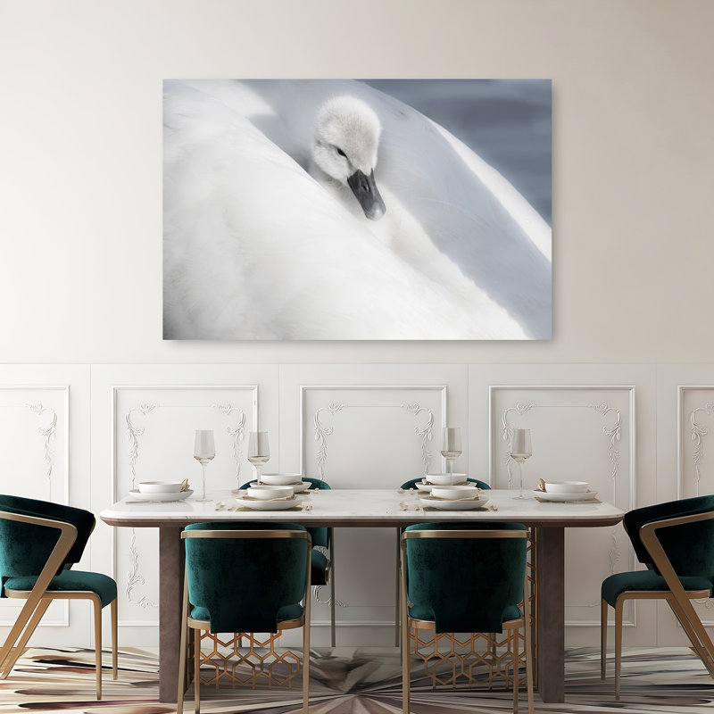 A Dress That Is Too Big Contemporary Bird Duck Nature Wildlife Wall Art Print 1 Piece Wrapped Canvas Wall Art