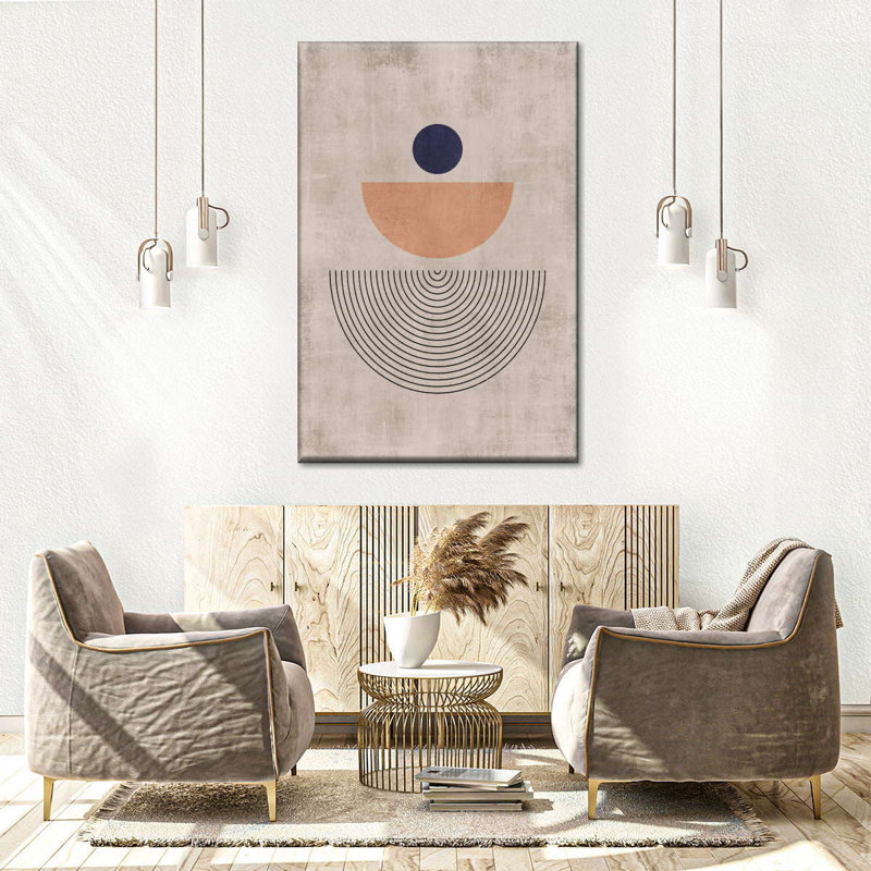 Formes géométriques contemporaines, H 48 po x l 32 po x P 1,25 po