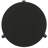 Harrison black round solid wood side table