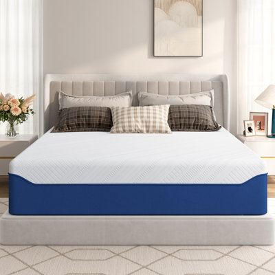 Medium Firm Memory Foam Mattress With Breathable Cover, Pressure Relief, Certipur-US® Certified, 10" / 12" / 14