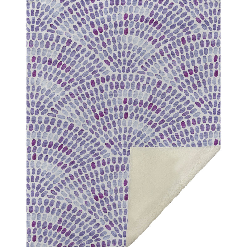 Jeté en sherpa Addison, Mauve