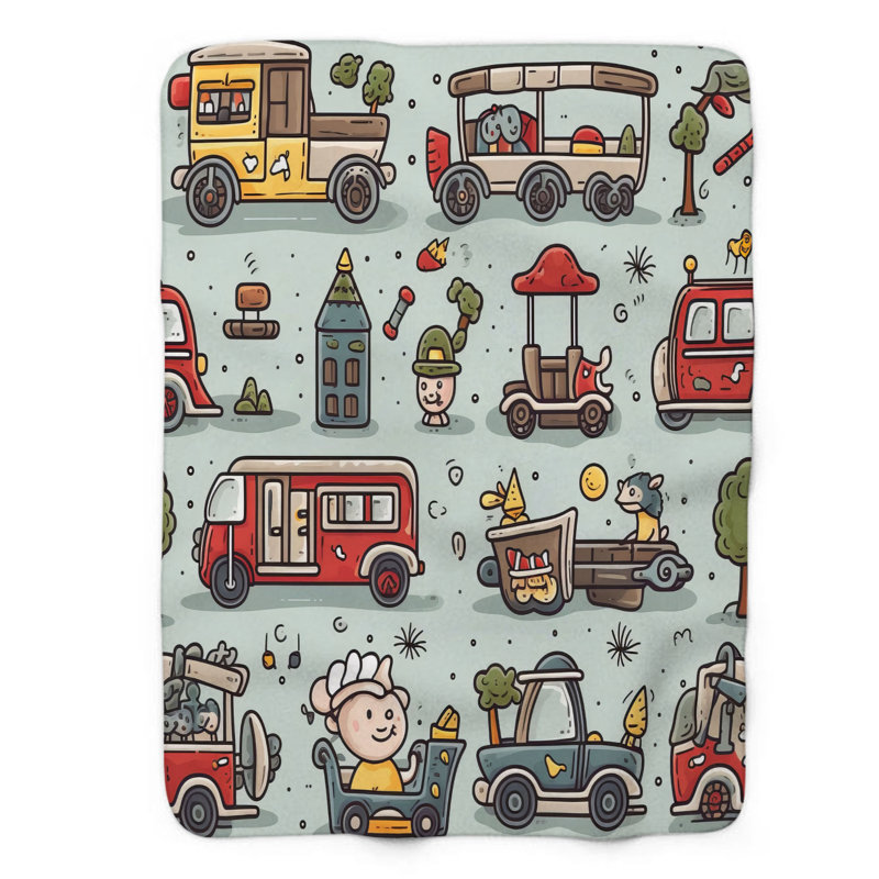 Compact vehicles - 1 Piece Premium Blanket, Queen