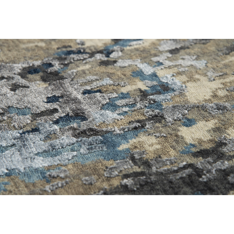 Wool Abstract Indoor Rug, 6' x 9'