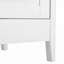 Commode blanche à 6 tiroirs avec poignées en métal, espace de rangement spacieux pour la chambre à coucher et le couloir, idéale pour organiser et exposer