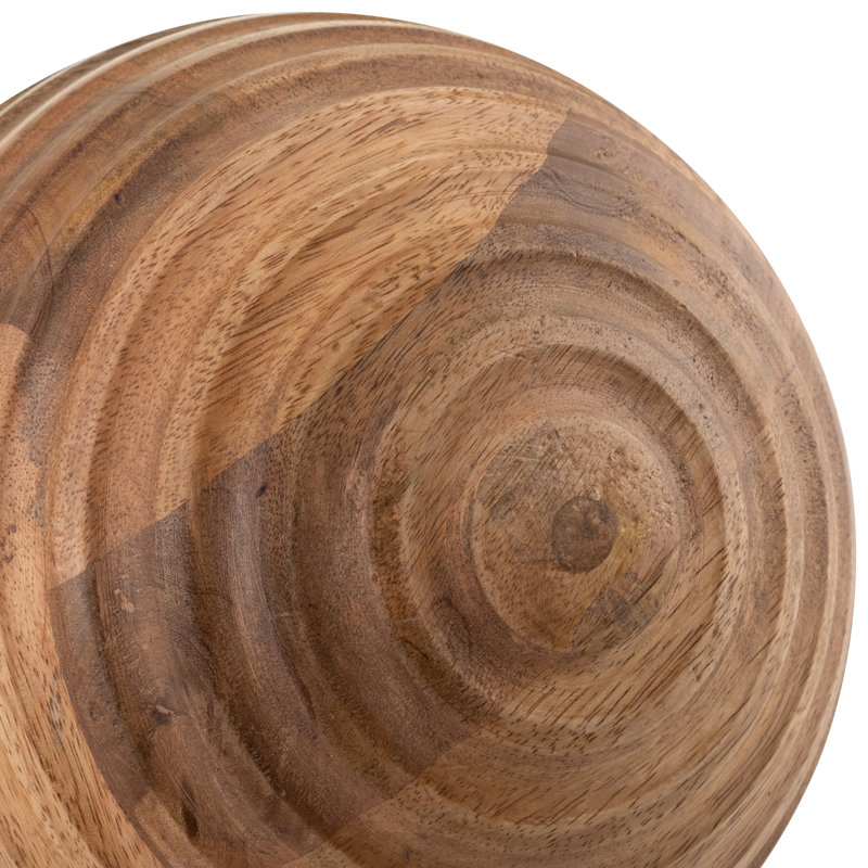Nena Decorative Wooden Orb, H 6 po x l 6 po x P 6 po