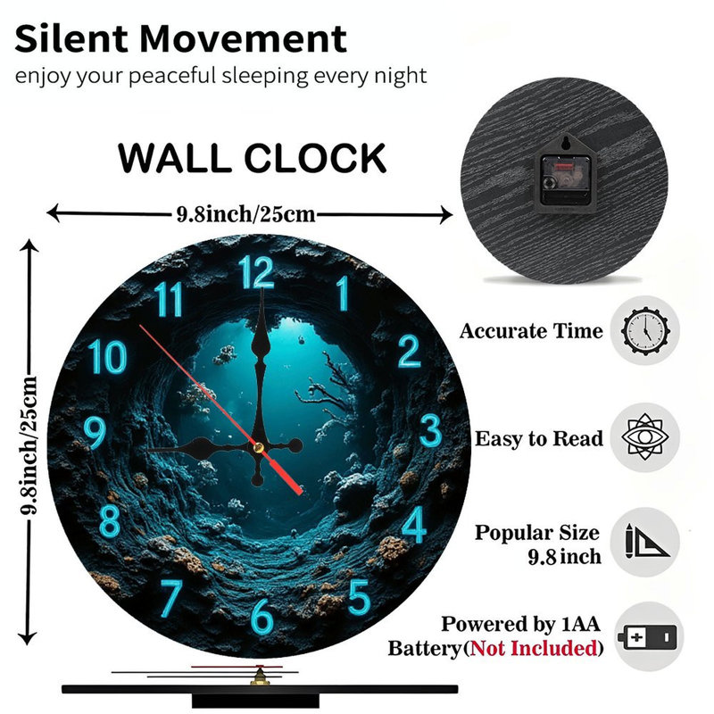Horloge murale Ocean Cave