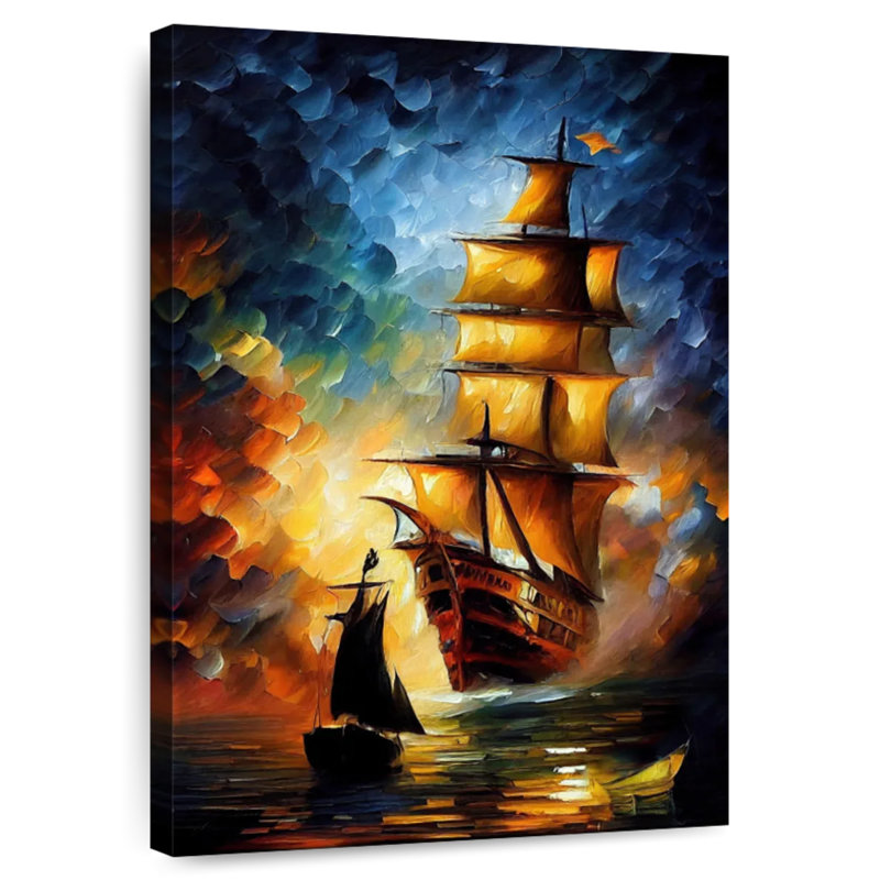 Bateau pirate Aletra, H 12 po x l 8 po