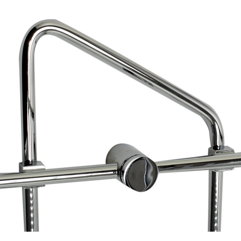 Polished Chrome Corner Mounted Double Basket Shower Shelf