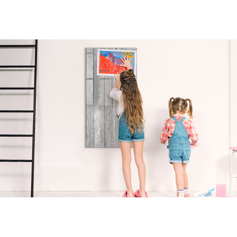Wooden Planks Magnetic Wall Mounted Dry Erase Board