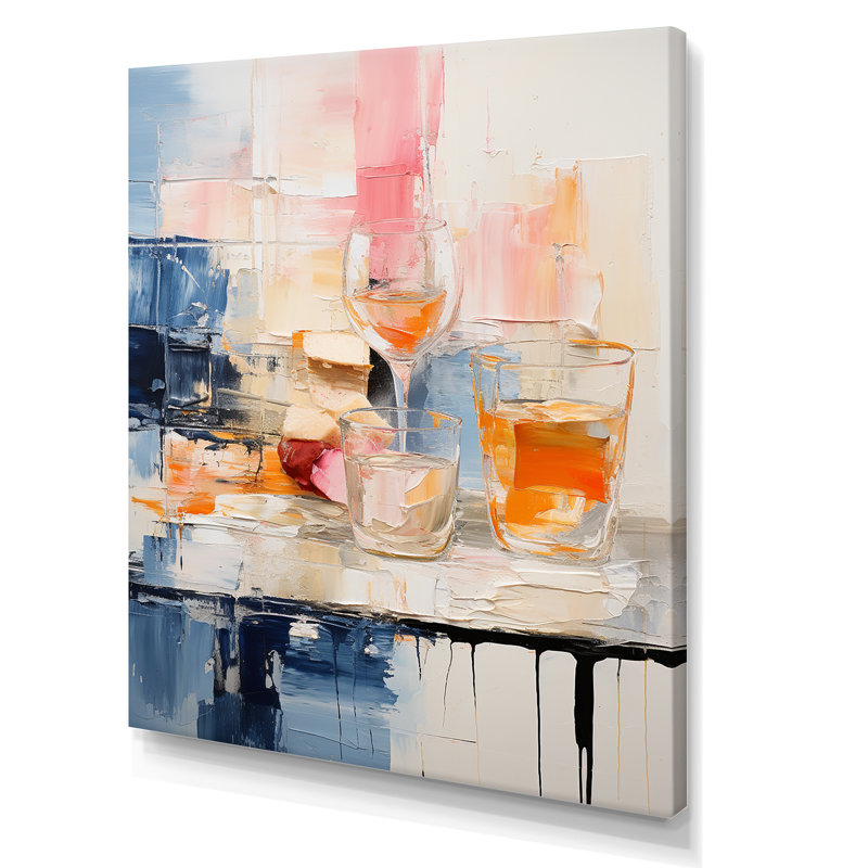 Art alimentaire sur toile, repas et pique-nique, Toile tendue, H 20 po x l 12 po