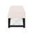 Elegant Bench With Fabric And Graceful Leg Frame Rectangular Featuring Button Tufting Faux Wood Legs