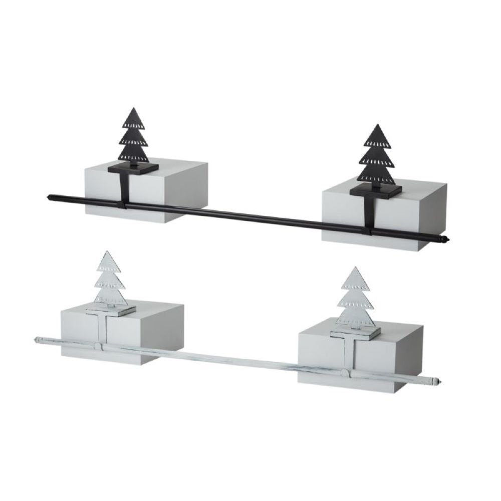 Pine Tree Stocking Holder, White