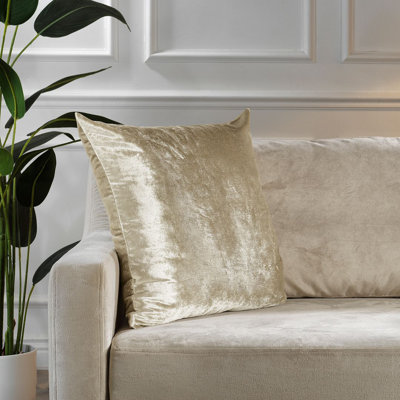 Housse de coussin en velours brillant