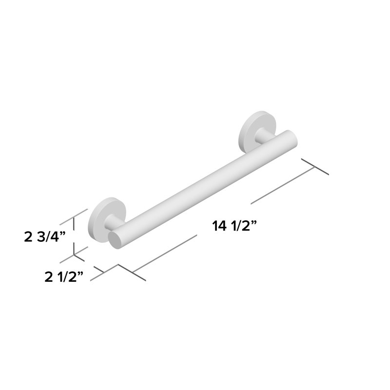 Purist Grab Bar, Vibrant Brushed Bronze, 24"W