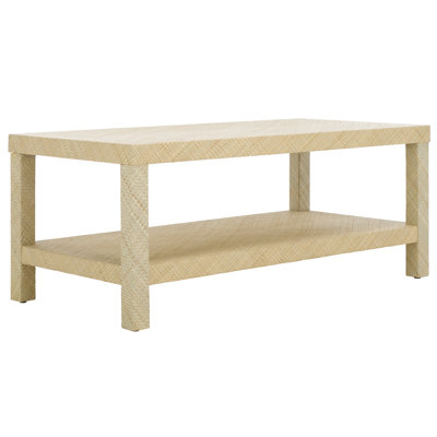 Nadeau Raffia 2 Shelf Coffee Table by Latitude Run