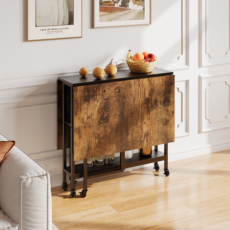 Folding table, Black/Brown