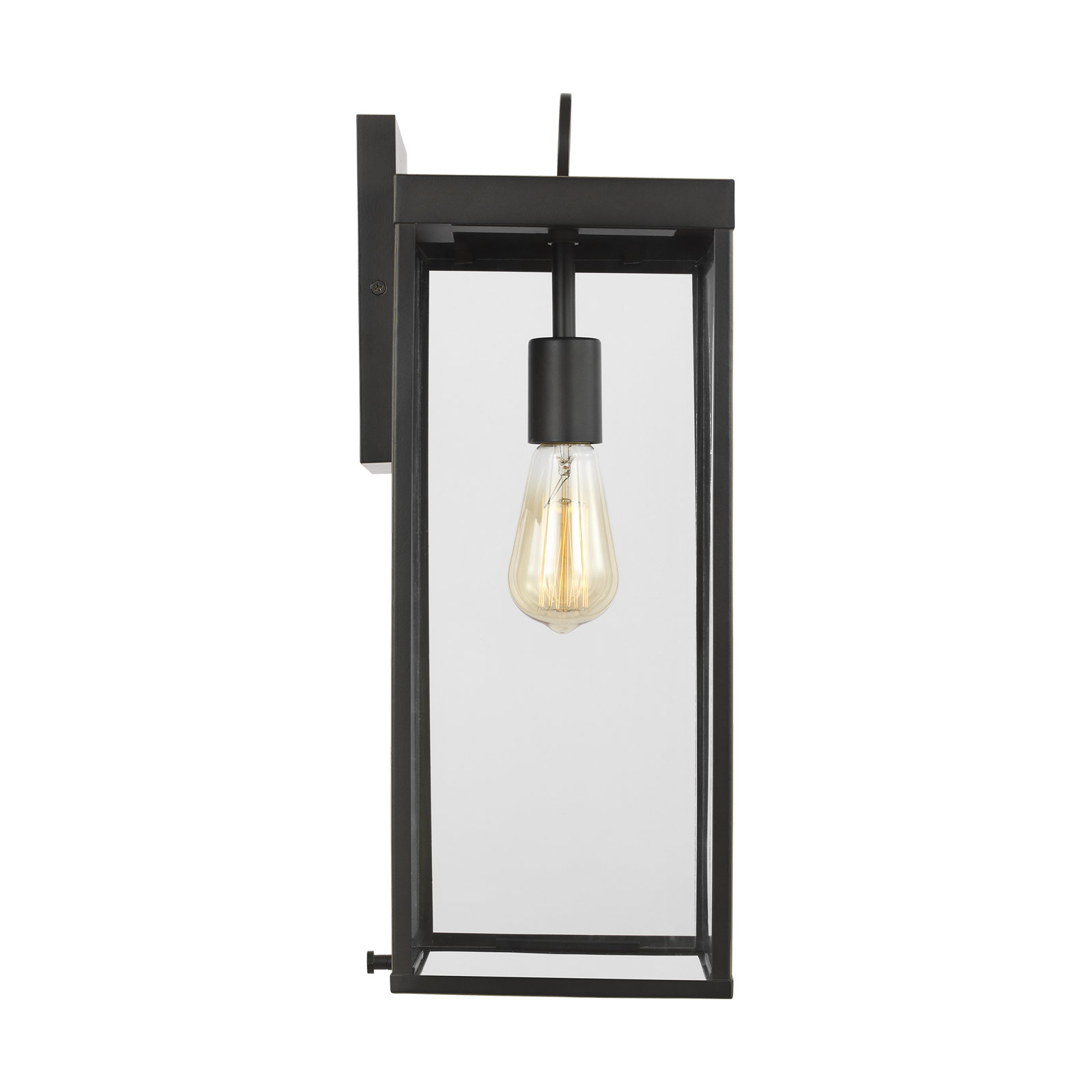 Howell Outdoor Armed Sconce, Antique Bronze, 18.25" H x 8" W x 6.75" D