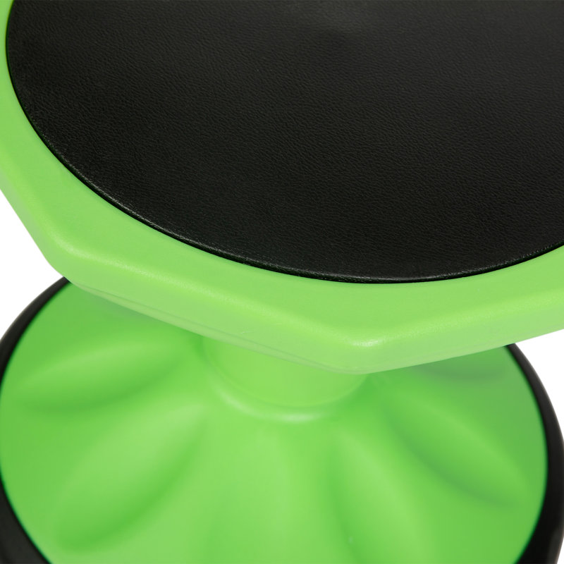 Tabouret commercial à hauteur fixe, H 16 po x l 12,75 po x P 12,75 po, Vert