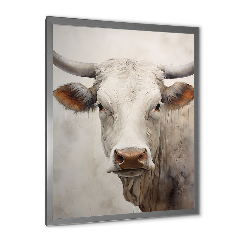 «Handsome Beige», art mural sur toile, H 32 po x l 24 po x P 1 po, Cadre simple argenté