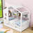 Bitner Two Drawers House Wooden Daybed with Shelves-34643684-34643685