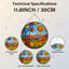 Panneau de vitrail 12 "H Autumn Landscape-468861169