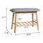 Banc de rangement pour chaussures en bois Oudia