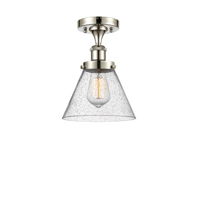 Alvonia Glass Semi Flush Mount