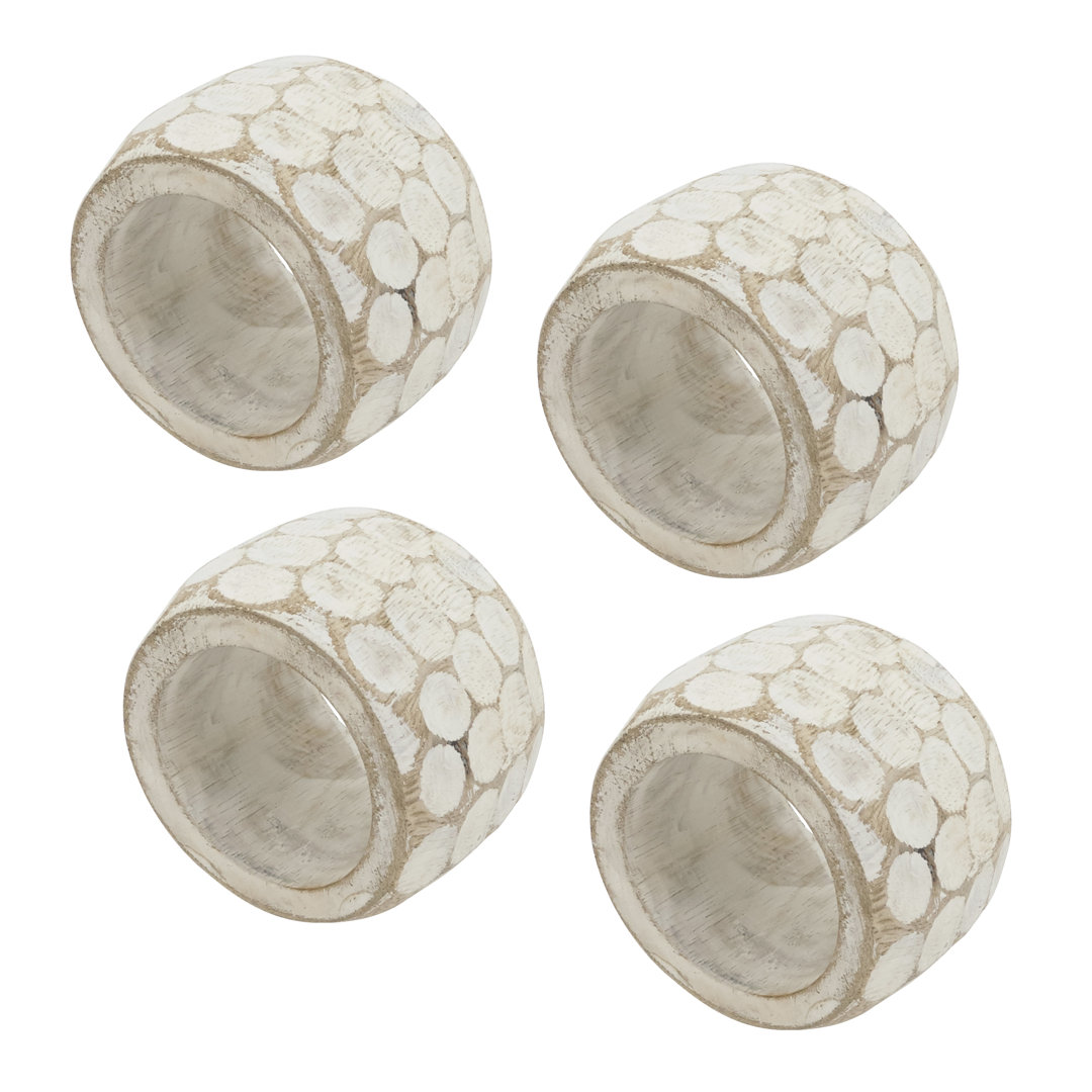 Wood Napkin Ring (Set of 4) Bayou Breeze 