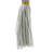 9" Long Acrylic Drop with Polyester Tassel Hanging Ornaments - Set of 12 - Clear/Silver
