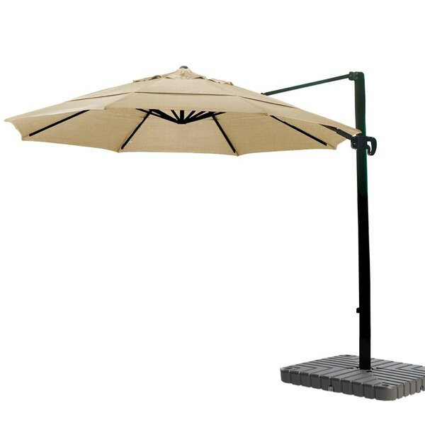 Parasol en porte-à-faux Sunbrella 11 pi Carlisle, Sunbrella A laiton