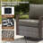 Palomares 8-Piece Outdoor Conversation Set With Swivel Gliders And Square Fire Pit Table, 9-Person Wicker Patio Seating With Armchairs-1415362184-1415362228