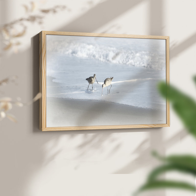 «Sandpipers I», reproduction encadrée, Naturel, H 22 po x l 28 po
