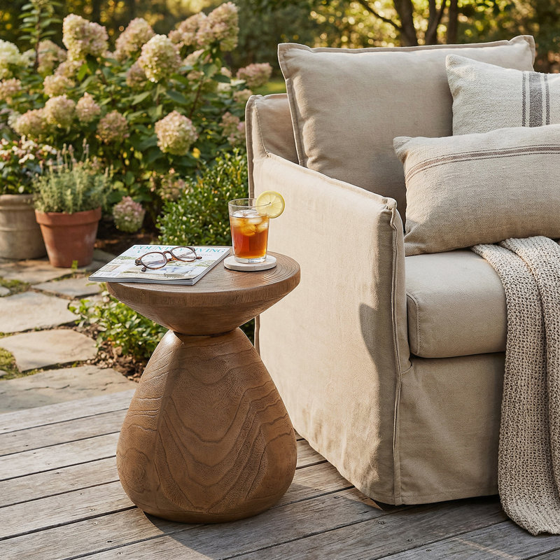 Table d'appoint d'extérieur pour patio, balcon