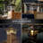Solar Electroplated Copper Low Voltage Integrated LED Fence Post Cap Light 4 In. X 4 In. with Base Adapter Included
