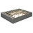 Queen Size Platform Bed Frame with 4 Storage Drawers and Footboard Storage Cubby, No Headboard, Modern Space-Saving Design-1446849173