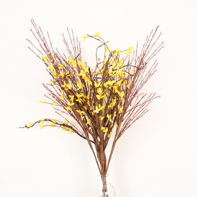 Arrangement floral de baies de fleurs sauvages artificielles de 36 po de printemps et d'été pour remplissage de vase, bouquet de fleurs de longue tige de branche de maison de campagne pour décoration de table de centre de table de bureau à domicile