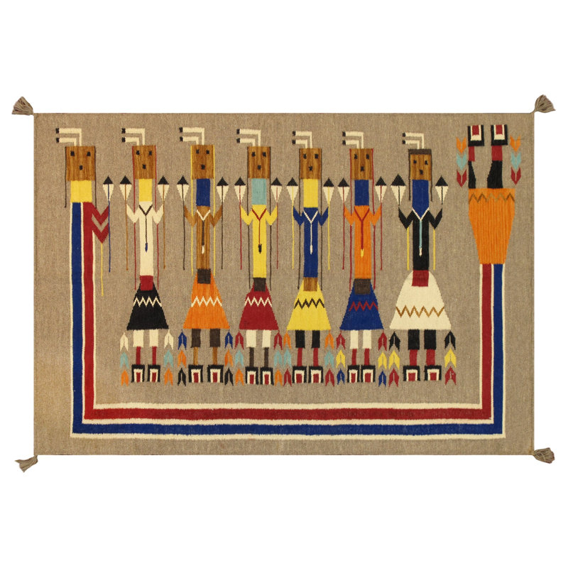 Striped Area Rug in Mocha