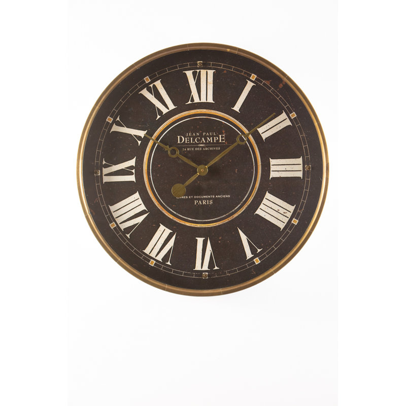 Horloge murale en métal, Grand