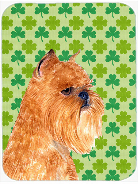 Planche à découper en verre à caroline bruxelles griffon bruxellois st. patrick Shamrock Lucky Irish