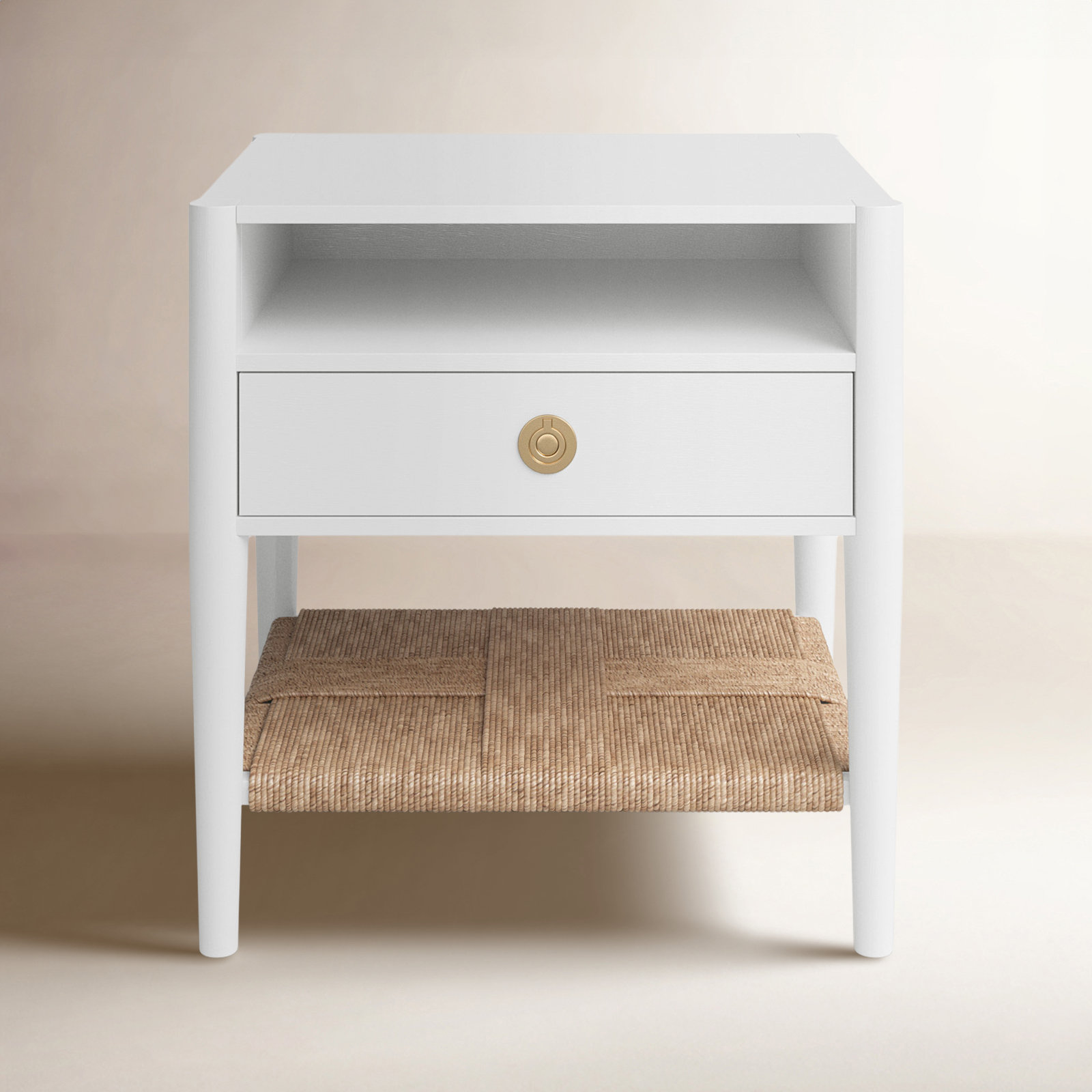 Madeline 1 - Drawer Nightstand, White