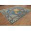 Tapis unique en coton de 10 pi 1 po x 8 pi 2 po bleu marine et bleus