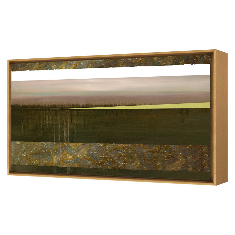 Seeds Beneath Snow Print by Lesley Frenz, Gold, 34" H x 54" W x 2" D