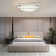 17.71" Modern Square Crystal Infinitely Dimmable Ceiling Light With Remote Control