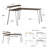 Vansant L-Shaped Metal Base Writing Desk-666564784